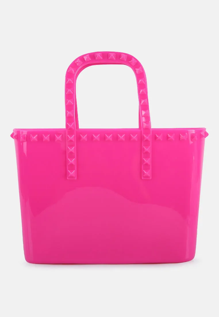 Studded Jelly Candy Tote