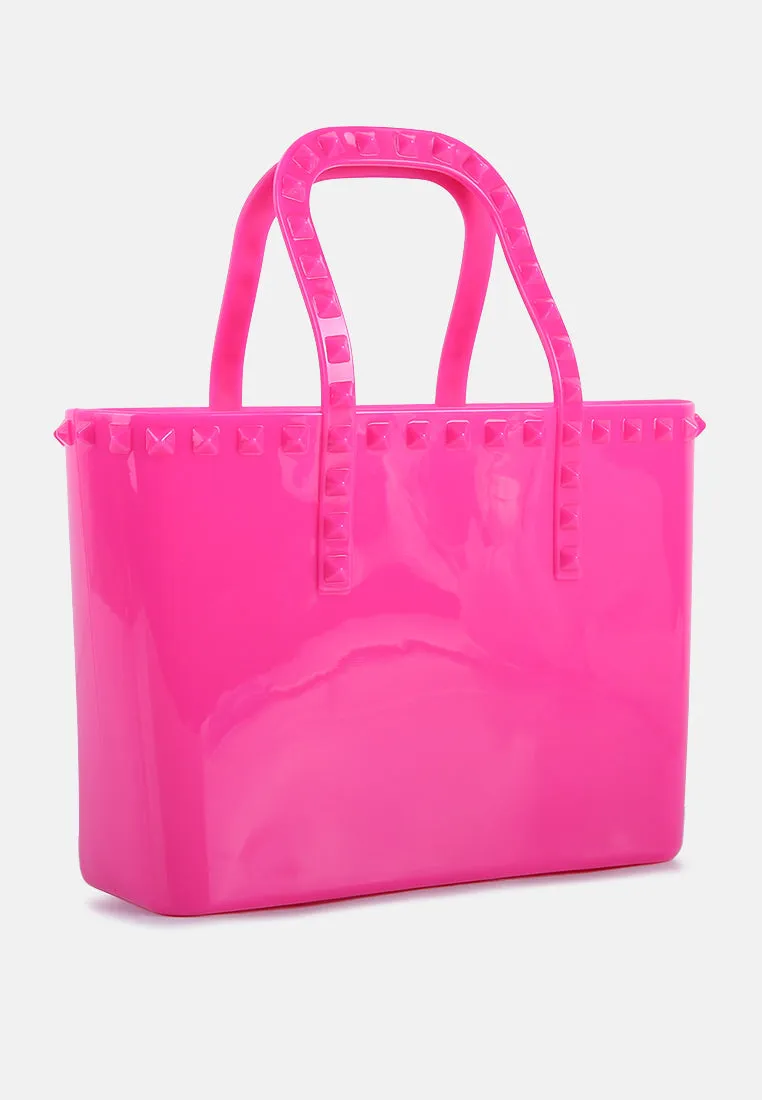 Studded Jelly Candy Tote