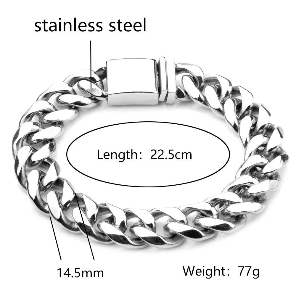 Sven Stainless Steel Chain Bracelet