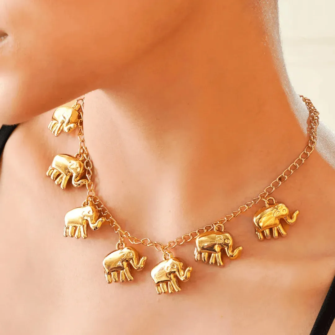 TFC Elecharm Gold Plated Necklace