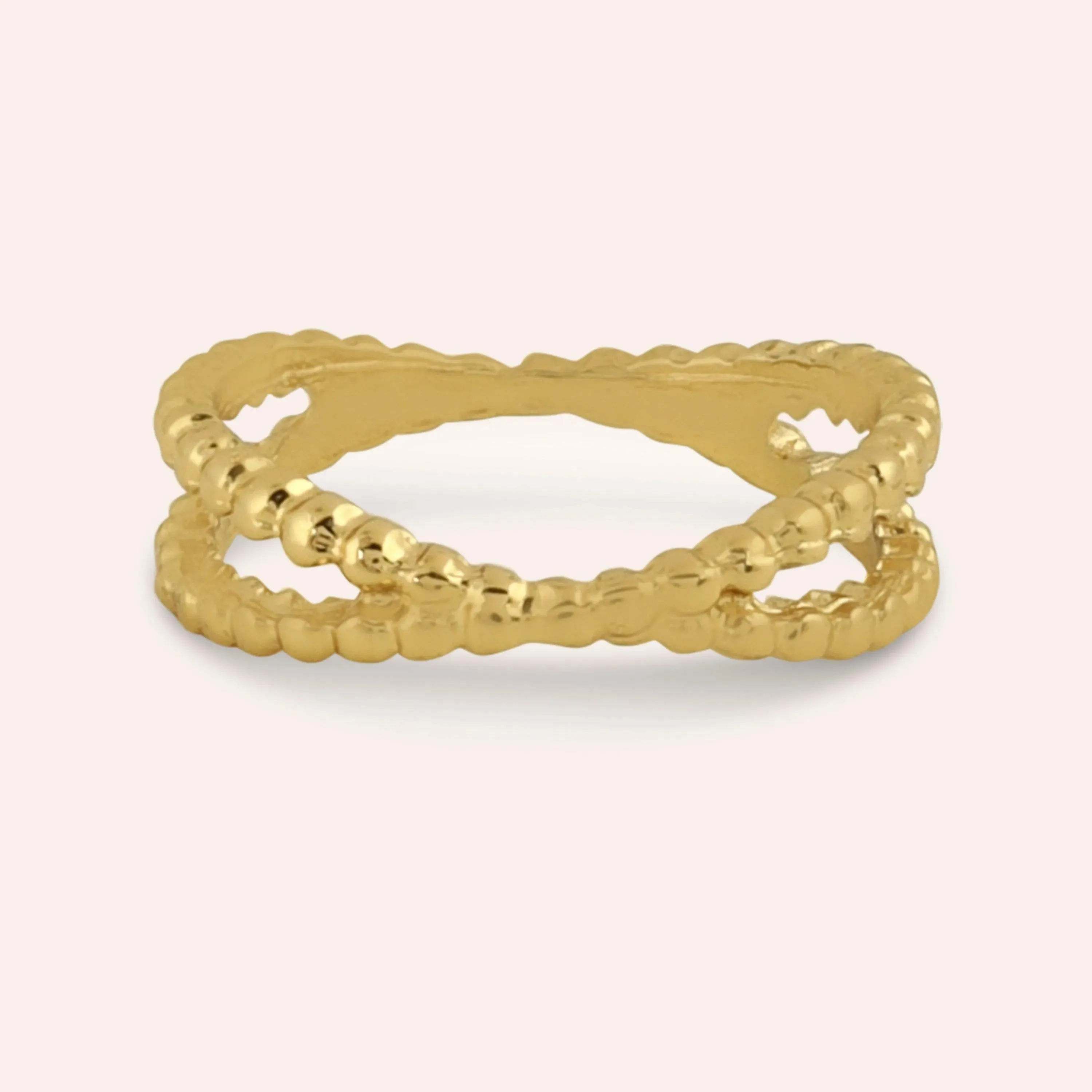 TFC Lace Loom Gold Plated Ring