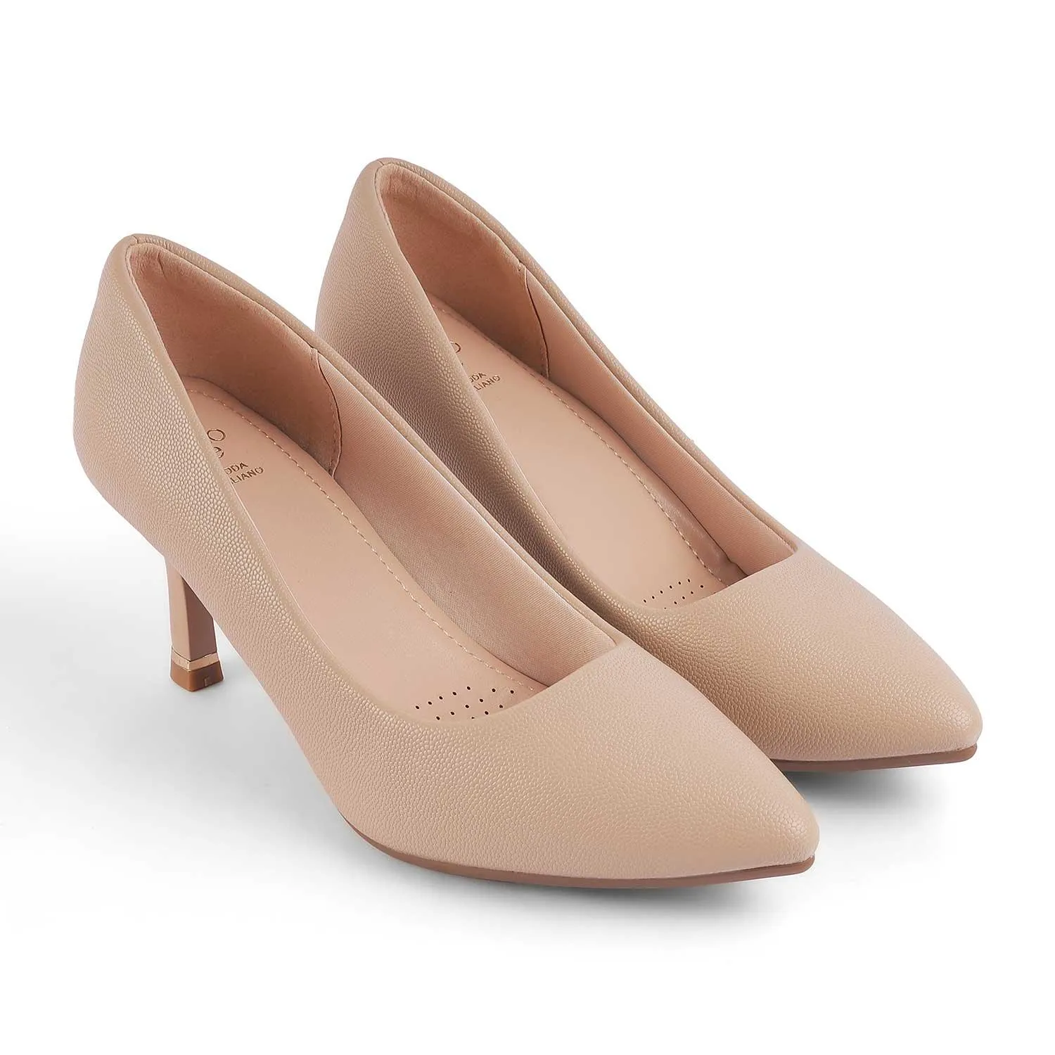 Tresmode Triango Beige Women's Dress Pumps