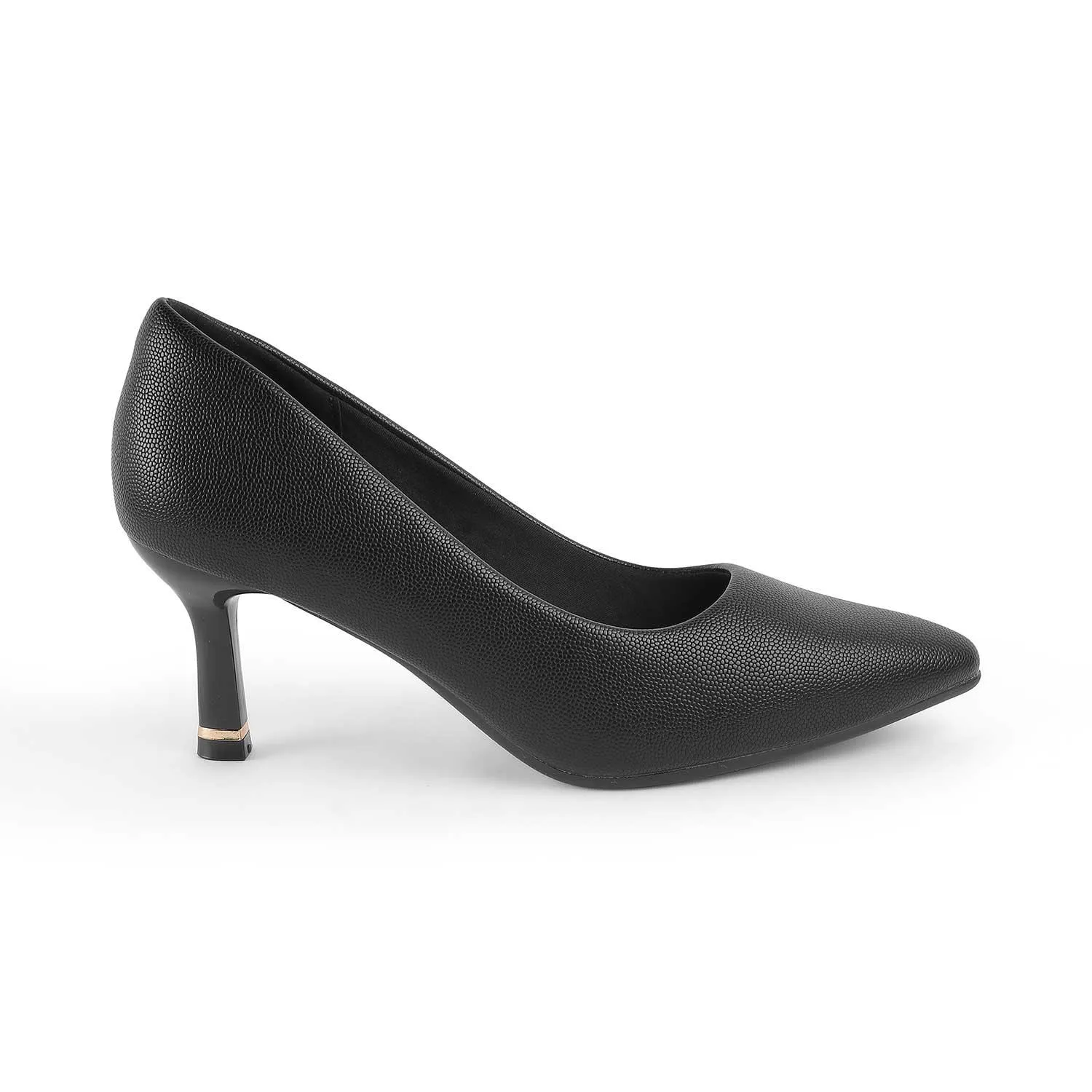 Tresmode Triango Black Women's Dress Pumps