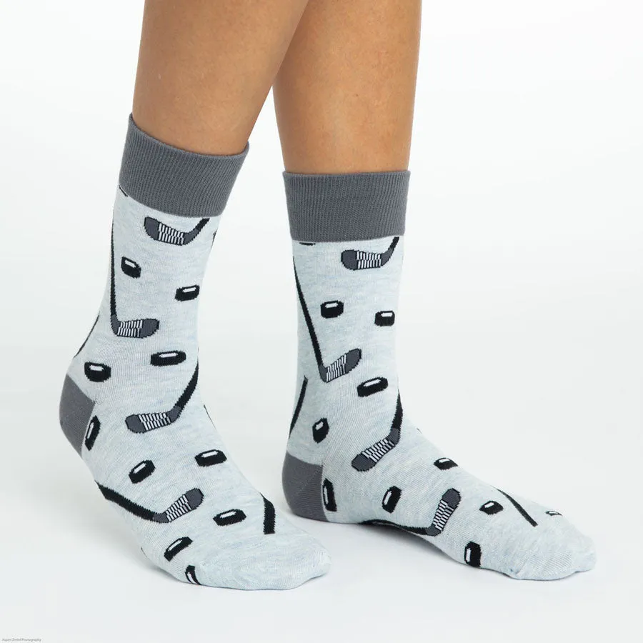 Unisex Hockey Sticks and Pucks Socks