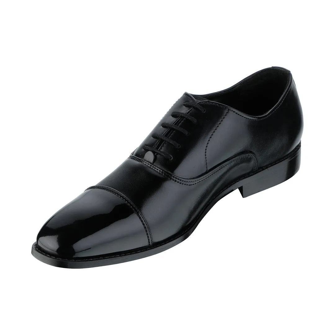 VENETO TIMELESS BLACK CAPTOE OXFORD SHOES